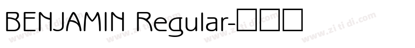 BENJAMIN Regular字体转换